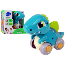 Lean Toys Dinoszaurusz kerekeken kék figura játékfigura