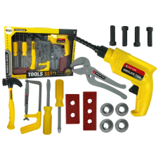 Lean Toys DIY fúrókalapács csavarhúzó készlet barkácsolás, építés