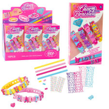 Lean Toys DIY karkötő szett Letter Charms 4 állítható karkötő kreatív és készségfejlesztő