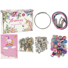 Lean Toys DIY karkötőkészítő készlet 90 gyöngyből kreatív és készségfejlesztő