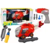 Lean Toys DIY rajzfilm helikopter pirosra forgatható