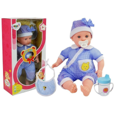 Lean Toys Doll Baby 45 cm kék ruházat baba