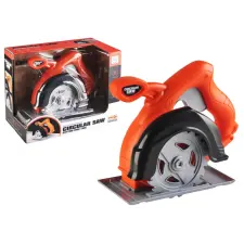 Lean Toys Ezermester körfűrész szerszámok narancssárga barkácsolás, építés