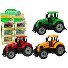 Lean Toys Farm Vehicle Tractor Farm Big Wheels 3 színben autópálya és játékautó