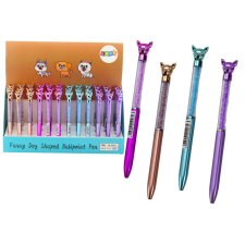 Lean Toys Golyóstoll Dog Diamonds Blue Refill 0,7 mm-es keverékkel toll