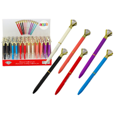 Lean Toys Gyémánt golyóstoll kék utántöltő 0,7 mm keverék toll