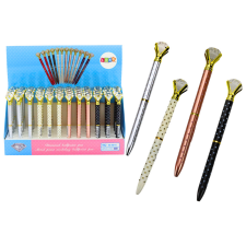 Lean Toys Gyémánt golyóstoll pontozott kék utántöltő 0,7 mm-es keverék toll