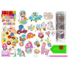 Lean Toys Gyémánt hímző matricák kreatív és készségfejlesztő