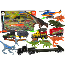 Lean Toys Helikopter Dinosaurs Járműkészlet 8 Színes Db játékfigura
