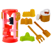 Lean Toys Homokos játékok, daráló, öntőformák, kastélyok, locsolókanna, rózsaszín készlet