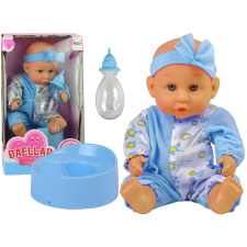 Lean Toys Kék Baby Doll WC-Ital Pee 24 cm baba