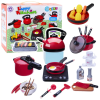 Lean Toys Konyhai készlet Fazekak Étel Elemes főzőlap tartozékok 36 db