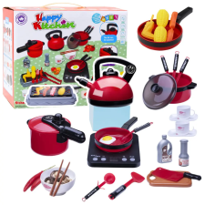 Lean Toys Konyhai készlet Fazekak Étel Elemes főzőlap tartozékok 36 db konyhakészlet