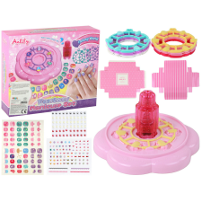 Lean Toys Köröm készlet Pink Nail Tips matricák gyémántok szépségszalon