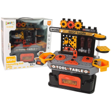 Lean Toys Kreatív barkácsműhely 57 darab Műhelyasztal + Eszközök barkácsolás, építés