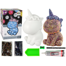 Lean Toys Kreatív Unicorn Kit DIY Diamonds Crystals Barna kreatív és készségfejlesztő