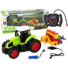 Lean Toys Mezőgazdasági jármű traktor bálázóval R/C 1:16 Green távirányítós modell