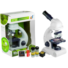 Lean Toys Microscope for Children 80x 200x 450x with Accesories oktatójáték