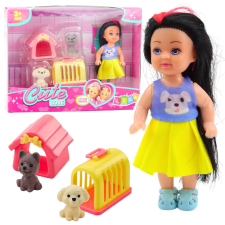 Lean Toys Mini baba ruha kutyakennel hordozó készlet baba