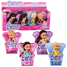 Lean Toys Mini Baba Tündér Manó Kék Lila Rózsaszín Mix 11,5cm baba