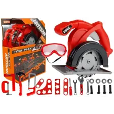 Lean Toys Nagy Fűrésztelep Szerszámkészlet Kis Barkácsolónak 23 db barkácsolás, építés
