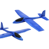 Lean Toys Nagy polisztirolhab Repülőgép könnyű sikló kék 68cm