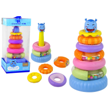 Lean Toys Oktatási piramis színes felnik készségfejlesztő