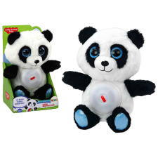 Lean Toys Panda mackó alvó lámpa altatódal ennivaló kabalája 30 cm plüssfigura