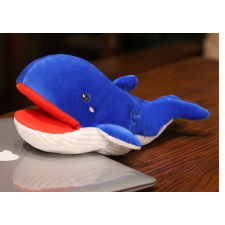 Lean Toys Plüss Kabala Kék Bálna Báb 30 cm plüssfigura