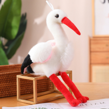 Lean Toys Plüss Stork Bird Plüss Kabalája Bújós játék 37cm plüssfigura