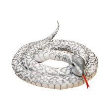 Lean Toys Plüss szürke kígyó kabalája 110 cm plüssfigura