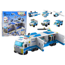 Lean Toys Police Truck Construction Bricks 6in1 Set Police Vehicles 1000pcs építkezés