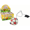 Lean Toys PU futball Jojo gumiszalaggal pattogóhoz, 6 cm, White Stars