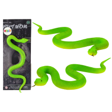 Lean Toys Realistic Snake Figurine, Thermoplastic Rubber, Green játékfigura