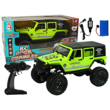 Lean Toys Rock Crawler 2,4 GHz zöld 4x4 lengéscsillapítók távirányítós modell