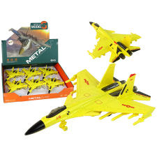 Lean Toys Sárga súrlódású vadászrepülőgép 1:72 helikopter és repülő