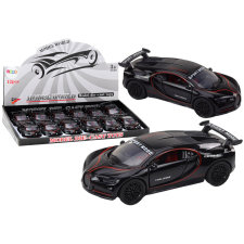 Lean Toys Sportautó 1:32 Akciófigura Spoiler fém fekete hangok autópálya és játékautó