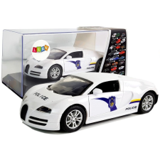 Lean Toys Sportautó rendőrségi sötét szélvédők feszítő fehér fény hanggal autópálya és játékautó