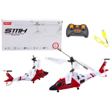 Lean Toys Syma S111H távirányítós helikopter giroszkóp piros távirányítós modell
