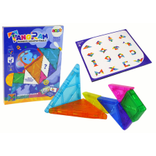 Lean Toys Tangram Puzzle 7 mágneses blokk barkácsolás, építés