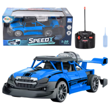 Lean Toys Távirányító Car RC 1:20 Lights Smoke Effect Blue távirányítós modell