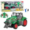 Lean Toys Távirányítós RC mezőgazdasági traktor zöld 1:24