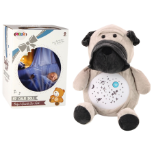 Lean Toys Teddy Bear Sleeping Lights Hangok Éjszakai és nappali módban Kutya plüssfigura