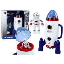 Lean Toys Űrrakéta nyitott űrhajósok űrjármű fények hangok játékfigura