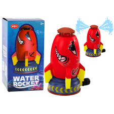 Lean Toys Vízi rakéta locsolóvető Red Shark homokozójáték