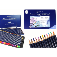 leantoys 72 darabos Akvarellceruza Készlet Fémdobozban 16120 (16120) kreatív és készségfejlesztő