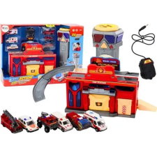leantoys Bázis Tűzoltóság Kórházi Parancsnoki Központ Járművek 6 db távirányítós modell