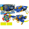 leantoys Dinobots 2in1 Dinoszaurusz Puska - Kék Pteroszaurusszá Alakítható, Pajzzsal (10045-uniw)