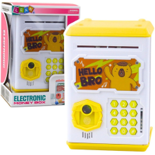 leantoys Elektronikus Széf ATM Malacpersely PIN-kóddal Gyerekeknek Capybara Sárga– 23467 (23467) oktatójáték