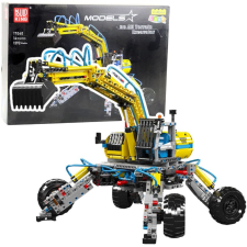 leantoys Építőkockák Mobil Terepjáró Kotrógép 1392 db.. – 23673 (23673) építkezés